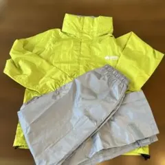 LOGOS レインスーツ(上下セット) イエロー/グレー　130cm