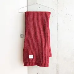 un/neu リブニットビッグストール / 大判ストール / マフラー レッドのサムネイル