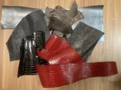 最終価格　レザー ハギレ まとめ売り 本革