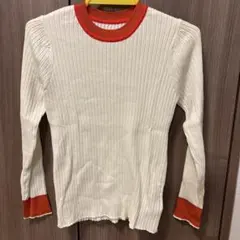 センスオブプレイス　リブ編み長袖セーター