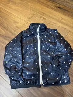 HusHusH フード付きジャケット 110cm ネイビー星柄