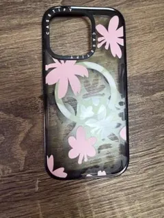 CASSETIFY ピンク花柄ハードケース