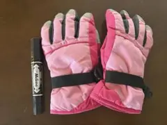 RABBTION キッズ スキーグローブ ピンク