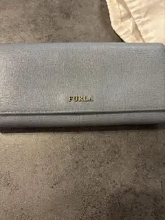 FURLA 長財布　ブルーグレー