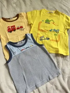 【ファミリア・ミキハウス】Tシャツ等 3点まとめうり 90cm