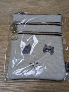 新品未開封 KALDI ネコの日 2026 オリジナル 3段マルチポーチ