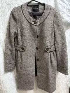 STACY ヘリンボーンロングコート 36