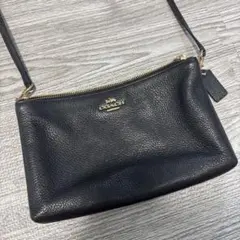 U-0019】COACH 黒 レザー ショルダーバッグ CJ517 未使用品 - メルカリ