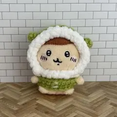 h*o様 あみぐるみ　柴犬 モカカラー × いちごミルクサロペット 手のひらサイ あみぐるみ 柴犬 もかしば × いちごミルクサロペット 手のひらサイズ