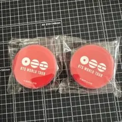 BTS WORLD TOUR 赤 2個セットフライングディスク景品　マステ