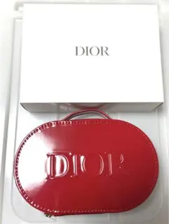 DIOR ノベルティ バニティ　 エナメル　レッド 箱あり