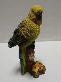 ドイツ蚤の市　セキセイインコの置物