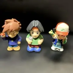 ポケモンキッズ ケンジ サトシ シゲル 指人形　ソフビ 当時物
