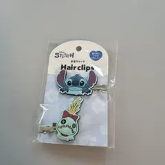 Disney Stitch 前髪クリップ 2個セット　スティッチ　スクランプのサムネイル