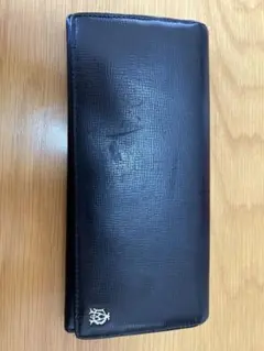 DUNHILL 長財布　黒 レザー 二つ折り