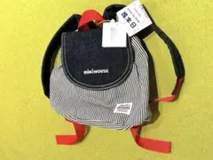 そ*ら様 【新品タグ付き】ミキハウス ベビーリュック デニム ストライプ 24時