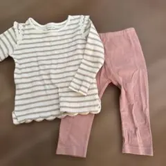 mamaraku ストライプ　レギンスセット 110cm UNIQLO ロンT