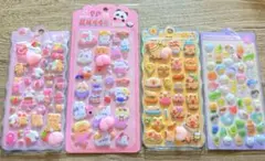 おしりシール 立体シール 人気 マシュマロ ぷにぷに ぷっくり 動物キャラクター