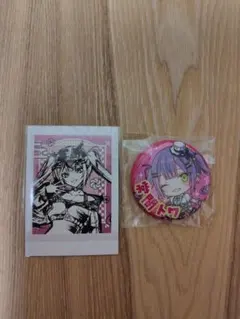 Hololive　常闇トワ　缶バッチとカードセット