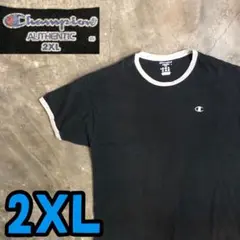 4T8167 Champion リンガー　Tシャツ ワンポイントロゴ　古着
