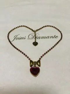 Jesus Diamanteジーザスディアマンテ　ハートリボンゴールドネックレスのサムネイル