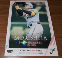 ※BBМ　FUSION　2025 森下翔太　阪神タイガース　キラ