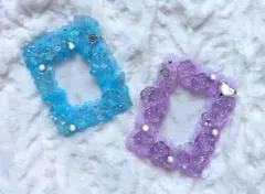 【ホイップデコ】セット　青　紫　シルバー