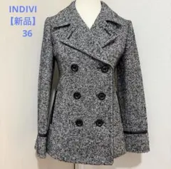 INDIVI 【新品タグ付き】ウール混Pコート36