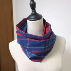 着物リメイク　大島紬（絹）ハンドメイド　マフラー、スヌード