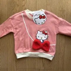 【新品】ハローキティ 裏起毛トレーナー 90サイズ