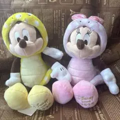 ディズニーストア　ミッキー & ミニー　ヘビ　干支　巳　ぬいぐるみ
