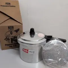 新品未使用 パール金属 圧力鍋 H-5112 両手 圧力鍋 ステンレス 6L
