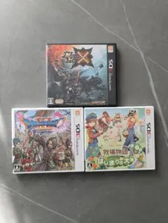 【動作確認済み】ニンテンドー3DS　ソフト3点まとめ売り