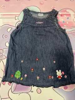 ミキハウス ジャンバースカート 90cm