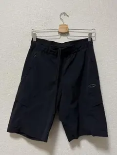 00s　オークリー　ナイロンカーゴハーフパンツ/M　ブラック　ストレッチ　y2kのサムネイル