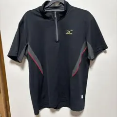 Mizuno ハーフジップ ポロシャツ ブラック Lサイズのサムネイル