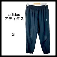 adidas ナイロンパンツ XL ネイビー ワイド スポーツ 古着