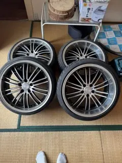 タヌ19インチ wark メッキホイール114.3 福井県から　引取相談 タヌ様専用19インチ wark メッキホイール114.3 福井県から 引取相談