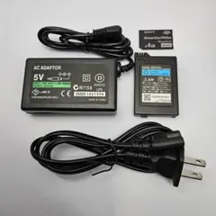 PSP ACアダプター + 4GBメモリースティックバッテリーPSE付き