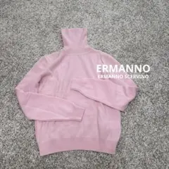 ERMANNO SCERVINO ベビーピンク　タートルネックニット