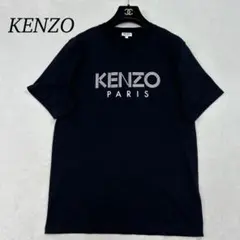 G275 美品 L ケンゾー クルーネック Tシャツ ブラック メンズ