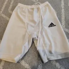 子供adidas ClimaLite ホワイト インナーパンツ130美品