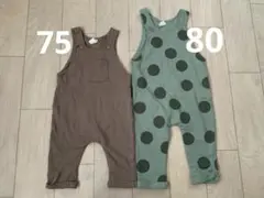 H&M ベビー サロペット 80 2枚セット