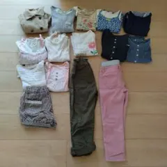 キッズ 110 サイズ 女の子 15点 春服 秋服 長袖 まとめ売り