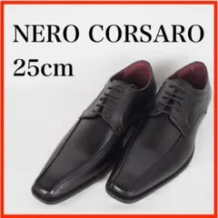 P0857*新品*NERO CORSARO*ビジネスシューズ*25cm*黒のサムネイル