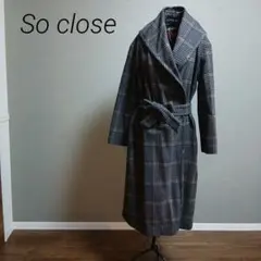 Soclose ロングコート グレー コート・ジャケット | So Close，（ソークロース，） 通販 - ディノス
