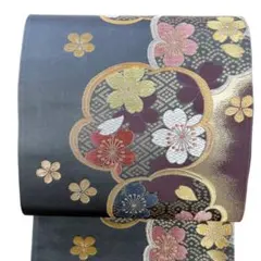 袋帯　振袖帯　唐織　桜　さくら　鹿の子　菱　金糸　銀糸　着物　帯　060k