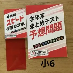 小学6年生用*4教科スピード復習ブック+学年末まとめテスト
