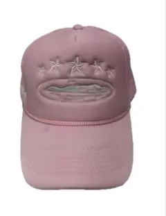 corteiz ピンク 星刺繍 トラッカーキャップ