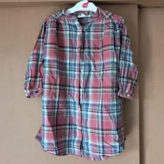 BREEZE チェック柄 七分袖ワンピース 110